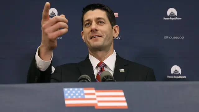 Paul Ryan, líder de los republicanos en la Cámara de Representantes.