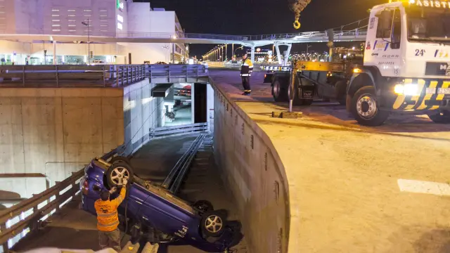 Accidente en la Estación Intermodal de Zaragoza