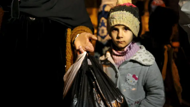 Una niña en la ciudad siria de Madaya.
