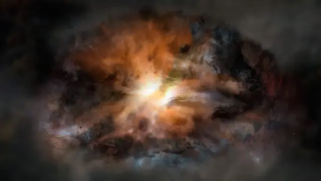 Varios astrónomos logran observar las turbulencias de la galaxia más brillante