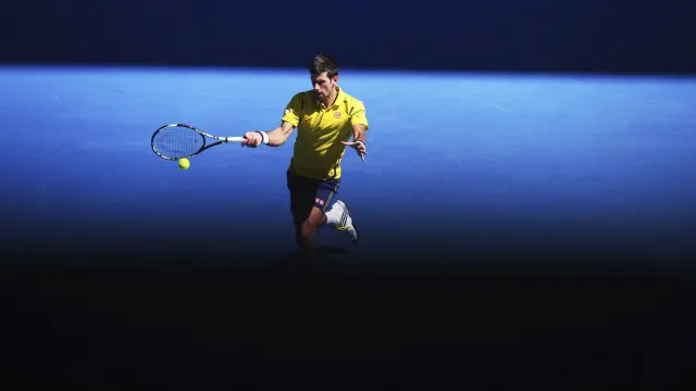 Dkjokovic, durante su partido de este martes en Australia