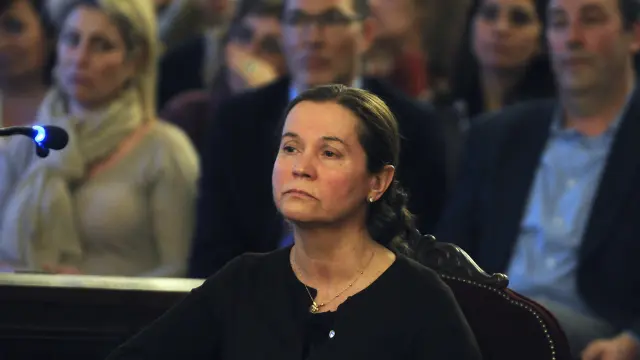 Montserrat González durante el juicio.