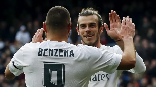 Bale y Benzema, durante un partido del Real Madrid