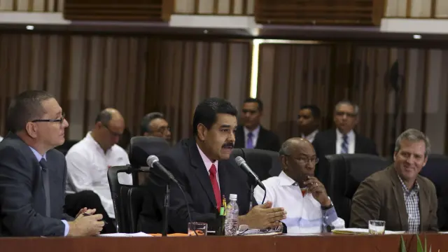 Maduro este viernes en el Parlamento venezolano.