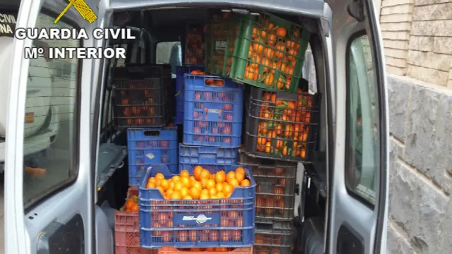 Aprehendió 500 kilos de naranjas tras detectar que se estaban distribuyendo sin ningún tipo de autorización.