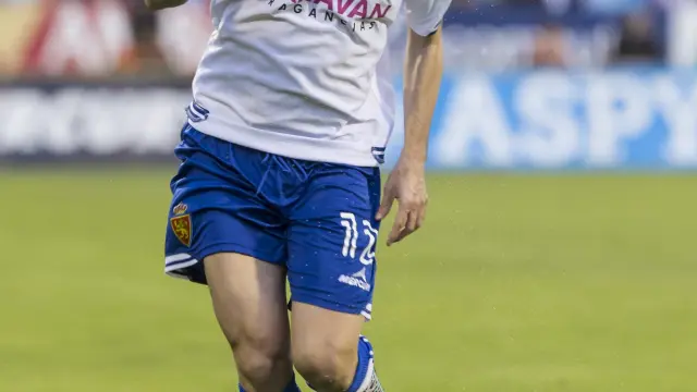 Manu Lanzarote, el pasado domingo en su debut como zaragocista ante el Leganés.