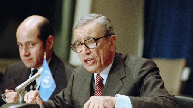 El ex secretario general de Naciones Unidas Butros Butros Gali en una imagen de archivo.
