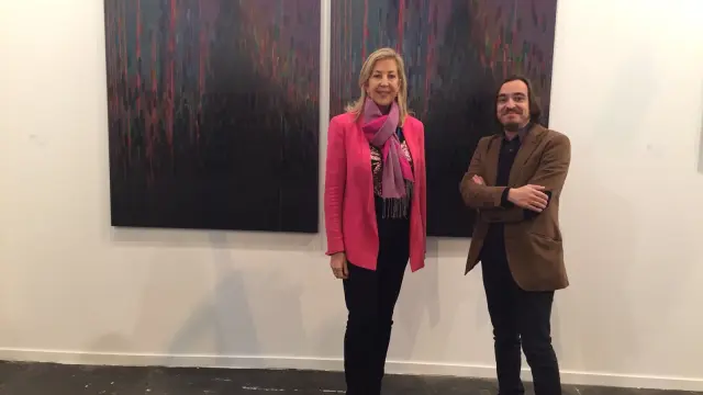 La galerista Cristina Marín y Nacho Escuín