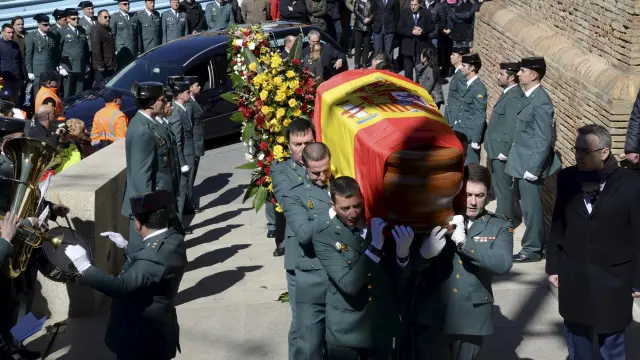 El funeral de José Antonio Pérez en Barbastro fue multitudinario.