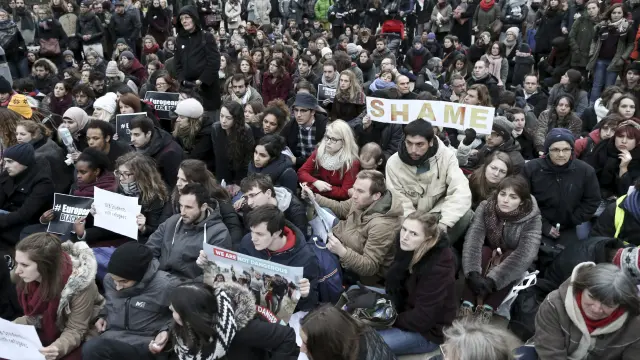 Imagen de archivo de una manifestación en Bélgica contra el acuerdo UE-Turquía.