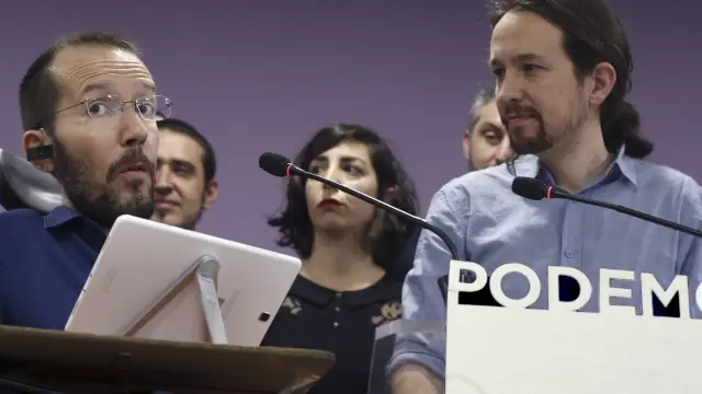Pablo Echenique y Pablo Iglesias en una imagen de archivo.