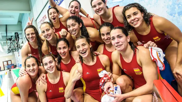 Selección española de waterpolo femenino.