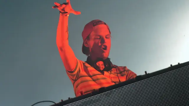El DJ sueco Avicii en uno de sus shows.