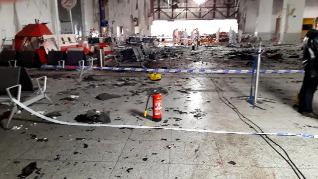 Así quedó el aeropuerto de Bruselas tras el atentado del pasado 22 de marzo.