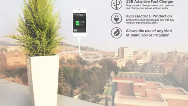 Cargar el móvil con una planta será posible gracias al proyecto Bioo.