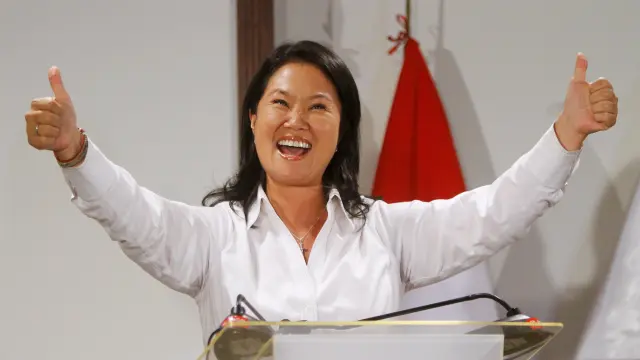 La candidata a la presidencia de Perú por el partido Fuerza Popular, Keiko Fujimori.
