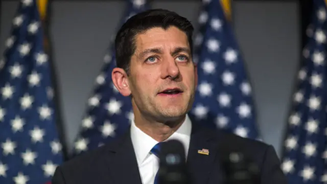 El presidente de la Cámara de Representantes de EE.UU., Paul Ryan.