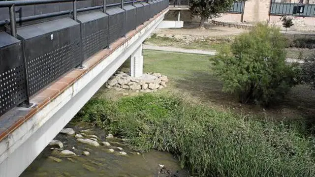 Ribera del río Guadalupe a su paso por Alcañiz.