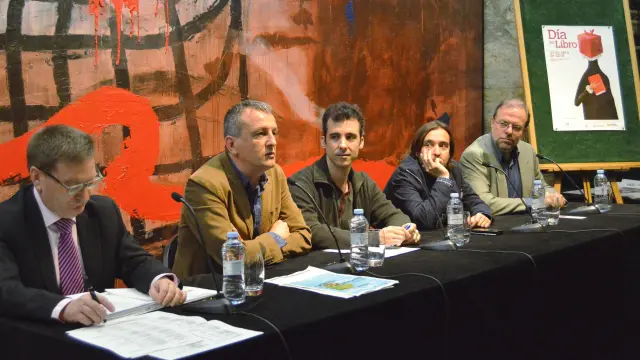 Rueda de prensa de la presentación de los actos del Día del Libro de Zaragoza