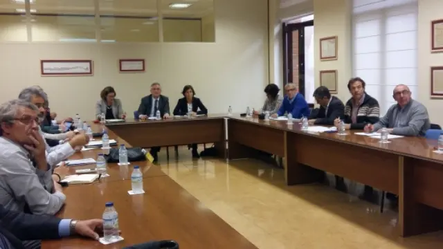 Reunión del Comité Institucional para abordar la descontaminación integral del lindano en el río Gállego.