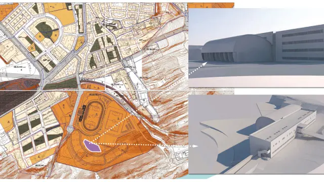 El nuevo edificio del Campus se levantará en el terreno existente entre las actuales instalaciones universitarias y el campo de fútbol de tierra anexo a Los Pajaritos que se transformará en hierba artificial.