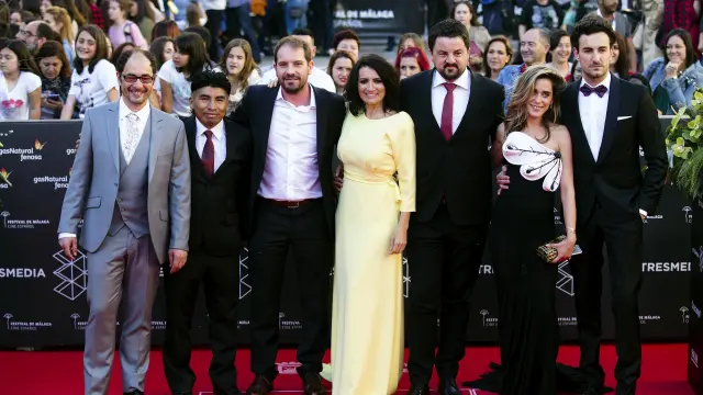 Algunos de los asistentes de la inauguración del Festival de Cine Español de Málaga