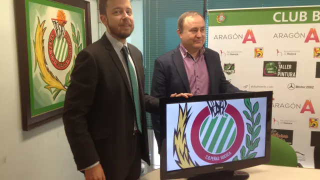 El presidente Antonio Orús y del vicepresidente Alberto Gracia presentando la campaña.