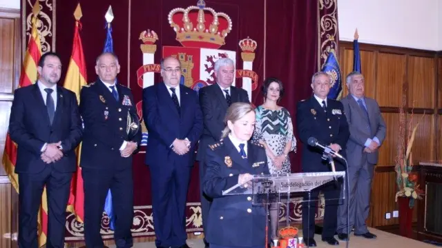 Toma de posesión de la nueva jefa de la Comisaría provincial de Teruel.