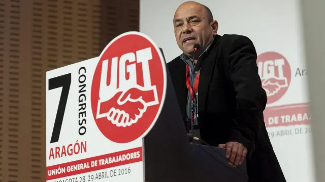 Alastuey, reelegido como secretario general de UGT Aragón