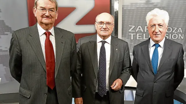 Julio Arenere, Carlos Carnicer y Fernando_García Vicente, en una imagen de 2013.