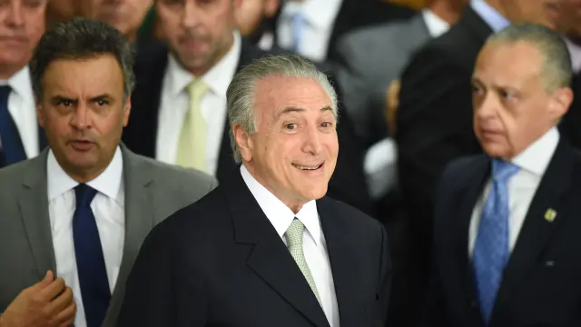 El nuevo presidente interino de Brasil, Michel Temer.