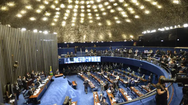 Vista general del Senado brasileño.