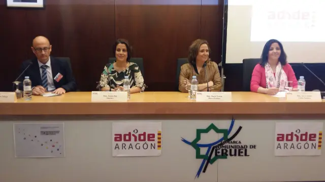 Mayte Pérez, en el VIII congreso autonómico de inspectores de educación, celebrado en Teruel.