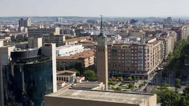 Zaragoza, desde las alturas.