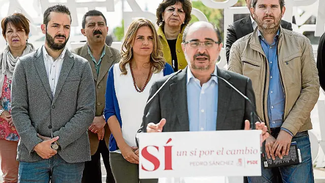 El PSOE se presentó bajo 'El alma del Ebro', en la Expo, para reafirmar su compromiso con la defensa del agua.