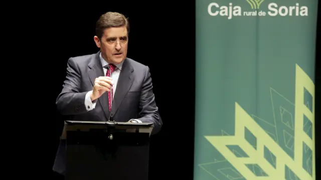 El presidente de Caja Rural de Soria, Carlos Martínez Izquierdo.