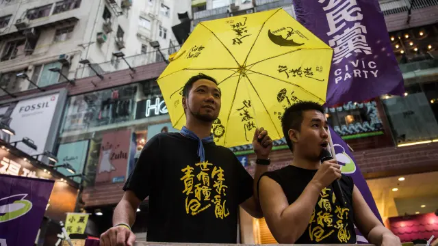 Acto en Hong Kong para recordar la matanza.