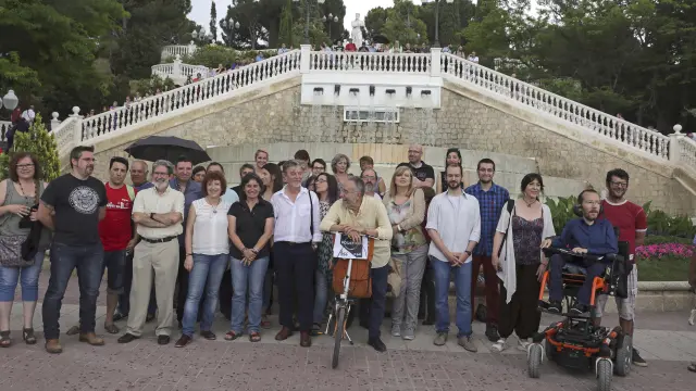 Los candidatos de Unidos Podemos se presentan en el Parque Grande