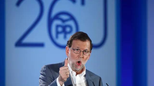 El candidato del PP, Mariano Rajoy