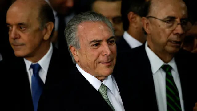 El presidente interino de Brasil, Michel Temer, aparece por primera vez en la trama de corrupción de la estatal Petrobras.