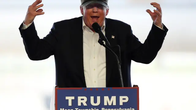 Donald Trump, este fin de semana en un acto de campaña en Pensilvania.