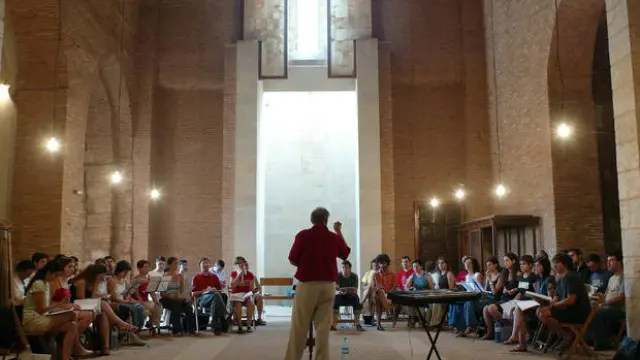 Imagen de un concierto del Festival de Música Antigua de Daroca.