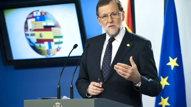 Mariano Rajoy, en la cita internacional de esta semana en Bruselas.