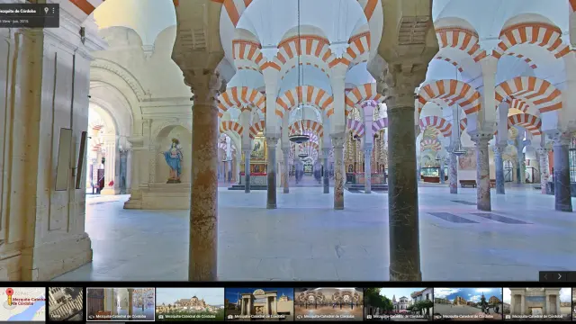 Recorrido virtual por la Mezquita de Córdoba en Google Maps.