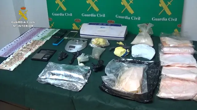 La Guardia Civil desarticula una organización criminal dedicada al tráfico de sustancias estupefacientes