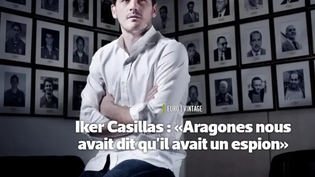 Casillas posa para el rotativo galo L'Equipe