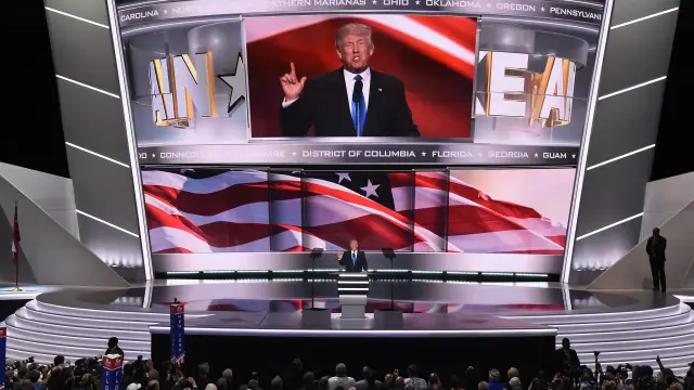 Trump en la Convención Nacional Republicana en Cleveland (Ohio)