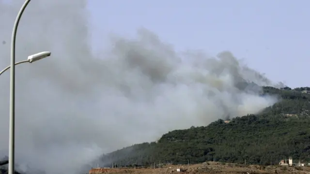 El fuego arrasa parte del monte Gurugú, en Marruecos