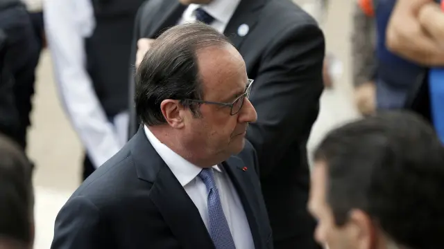 François Hollande, en Rouen