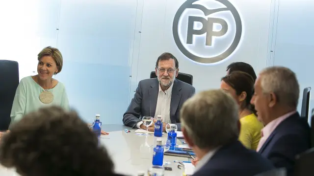 El comité de dirección del PP reunido esta semana en Madrid.